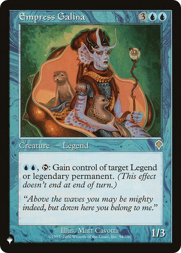 Empress Galina 54/350 card from The List Reprints