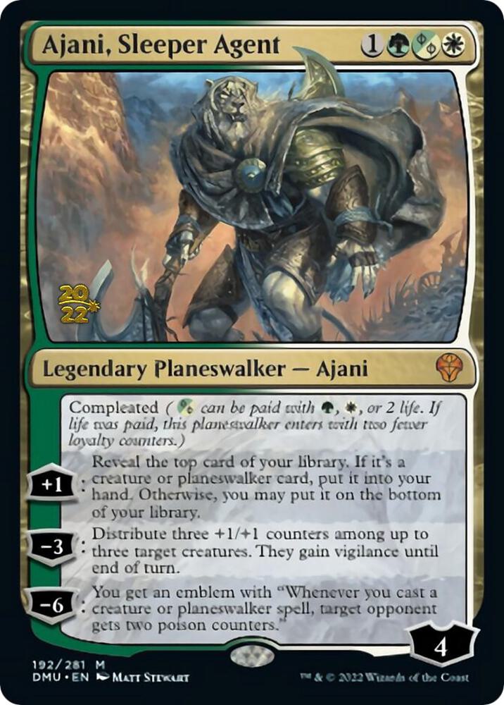 Ajani, Sleeper Agent 192 card from Prerelease Cards