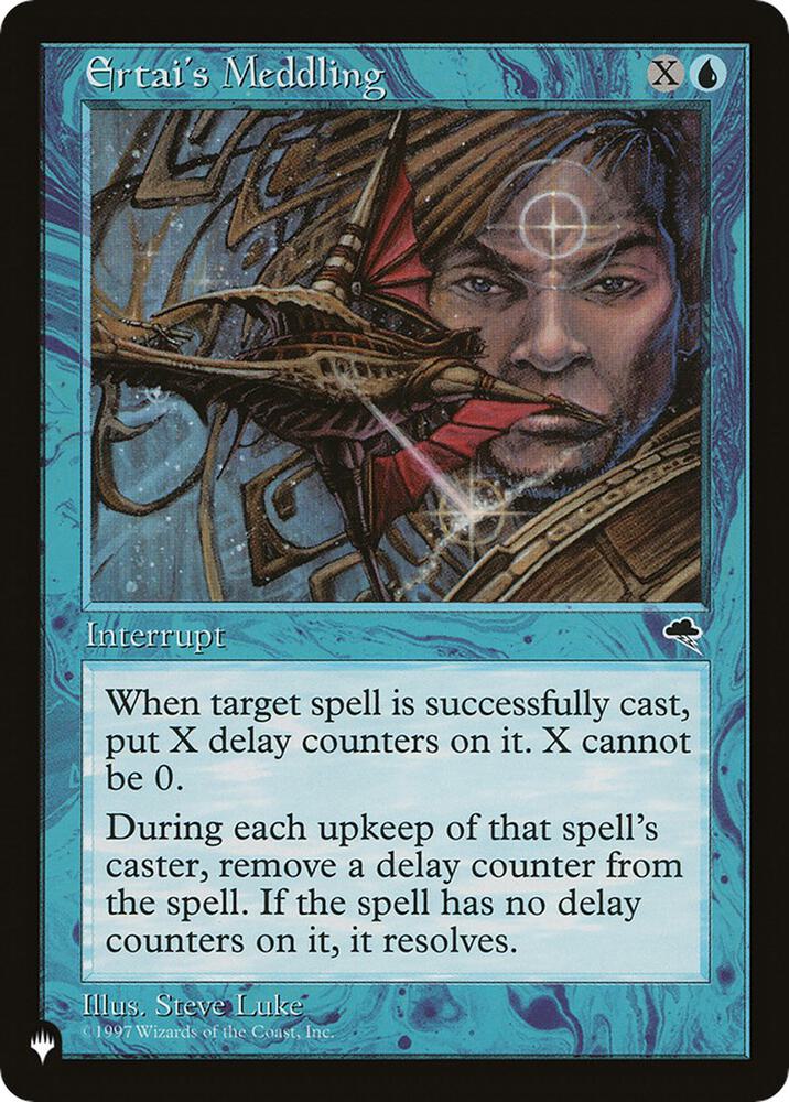 Ertai's Meddling card from The List Reprints