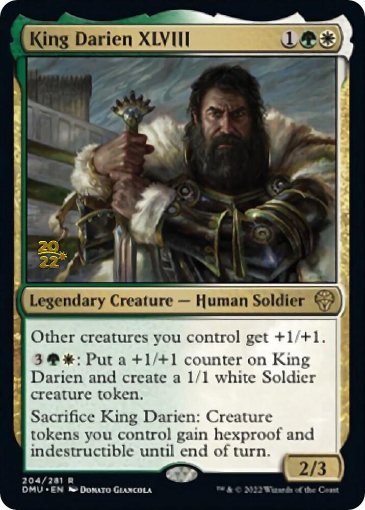 King Darien XLVIII 204 card from Prerelease Cards