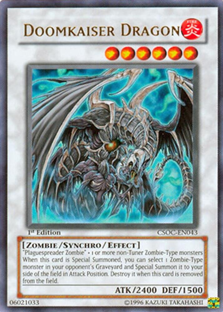 Doomkaiser Dragon CSOC-EN043 card from Crossroads of Chaos
