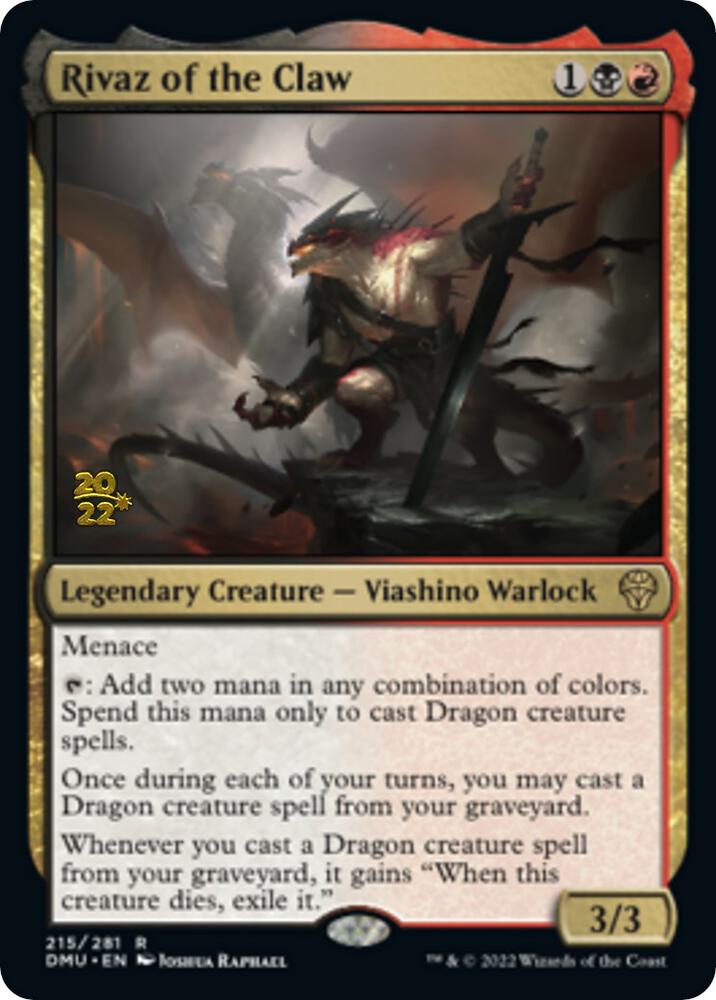 Rivaz of the Claw 215 card from Prerelease Cards