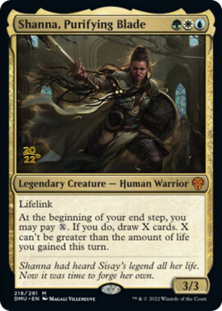 Shanna, Purifying Blade 218 card from Prerelease Cards
