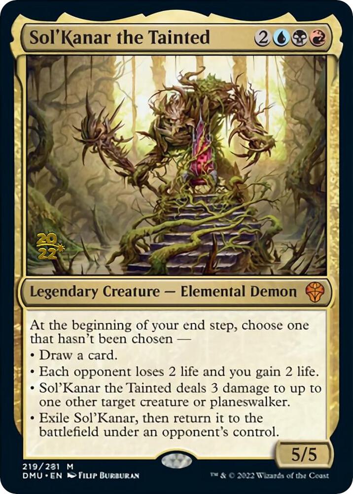 Sol'Kanar the Tainted 219 card from Prerelease Cards