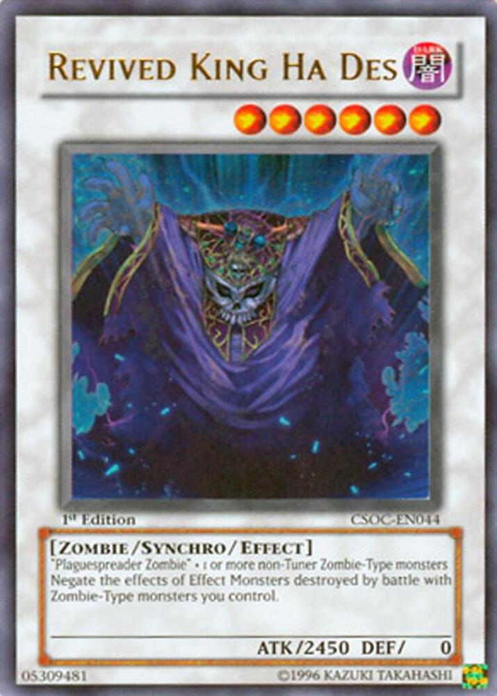 Revived King Ha Des CSOC-EN044 card from Crossroads of Chaos