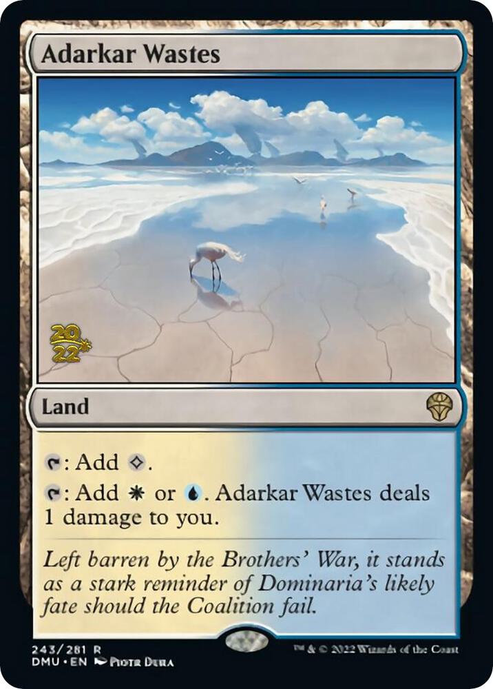 Adarkar Wastes 243 card from Prerelease Cards