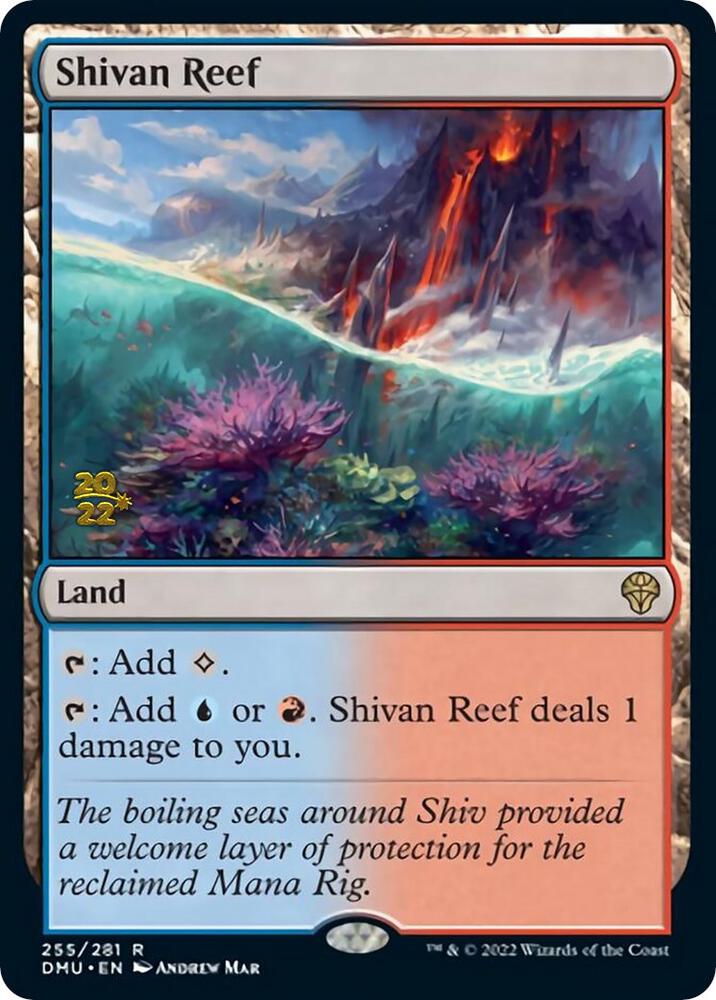 Shivan Reef 255 card from Prerelease Cards