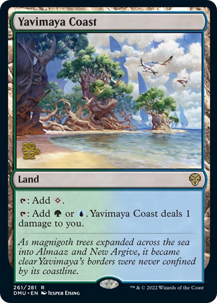 Yavimaya Coast 261 card from Prerelease Cards
