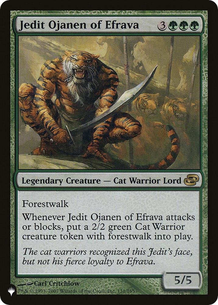 Jedit Ojanen of Efrava 131/165 card from The List Reprints