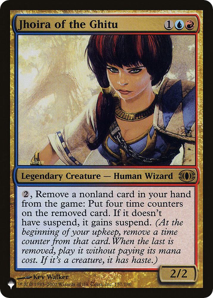 Jhoira of the Ghitu (FUT) 157/180 card from The List Reprints