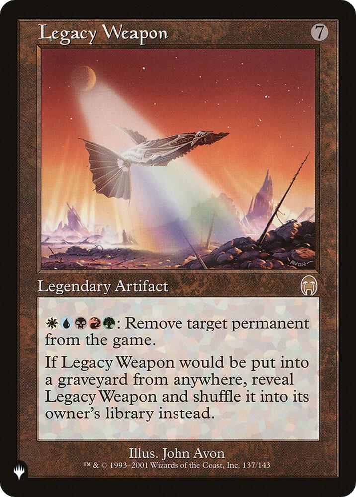 Legacy Weapon 137/143 card from The List Reprints