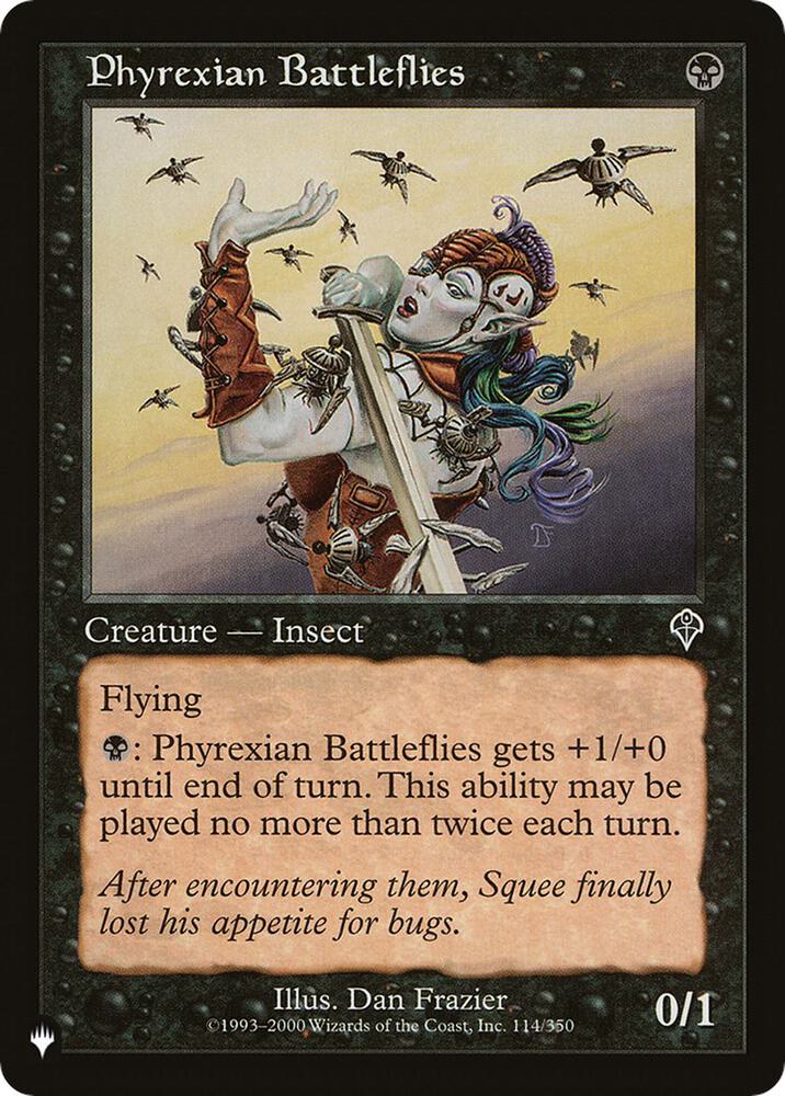 Phyrexian Battleflies 114/350 card from The List Reprints