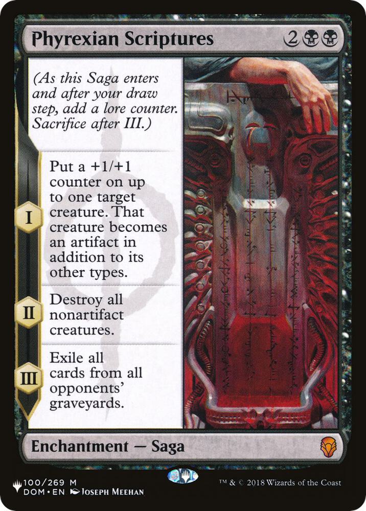 Phyrexian Scriptures 100/269 card from The List Reprints