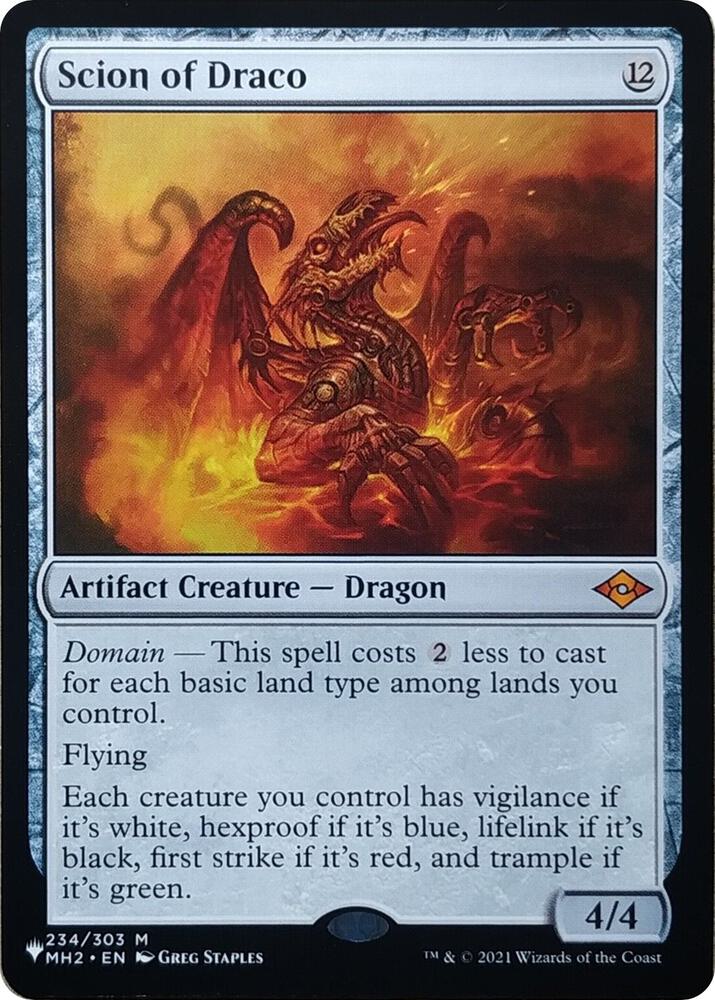 Scion of Draco 234/303 card from The List Reprints