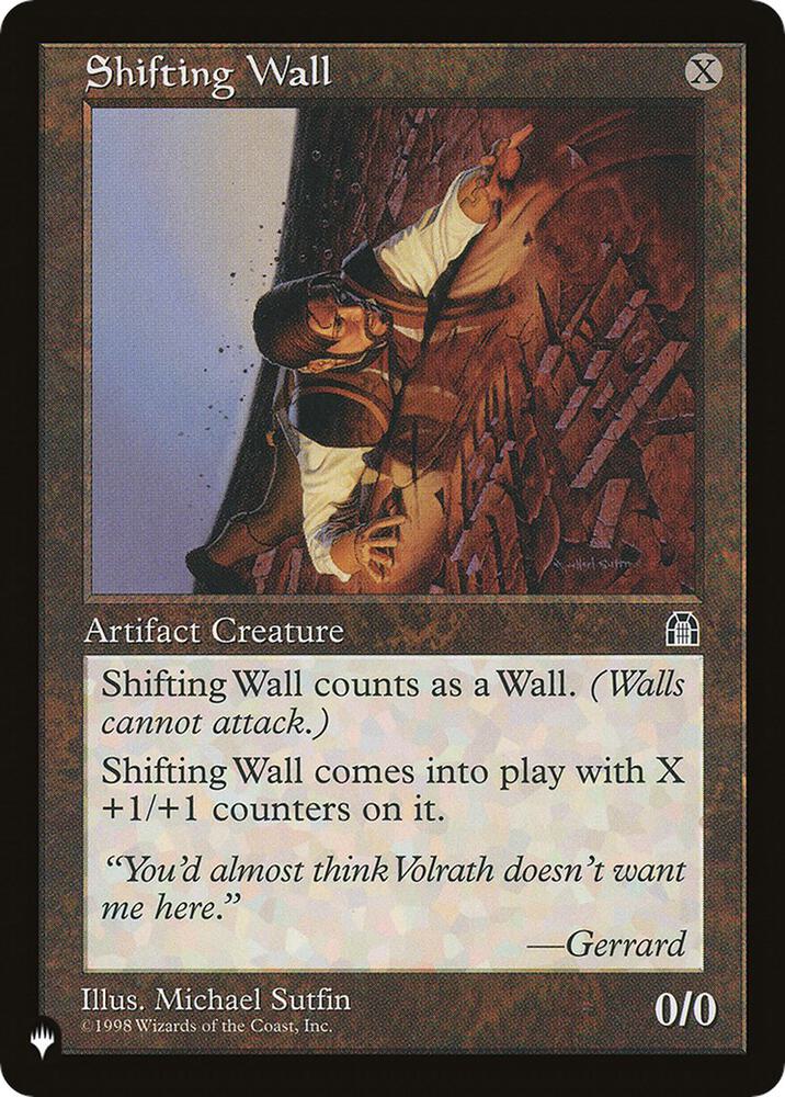 Shifting Wall card from The List Reprints