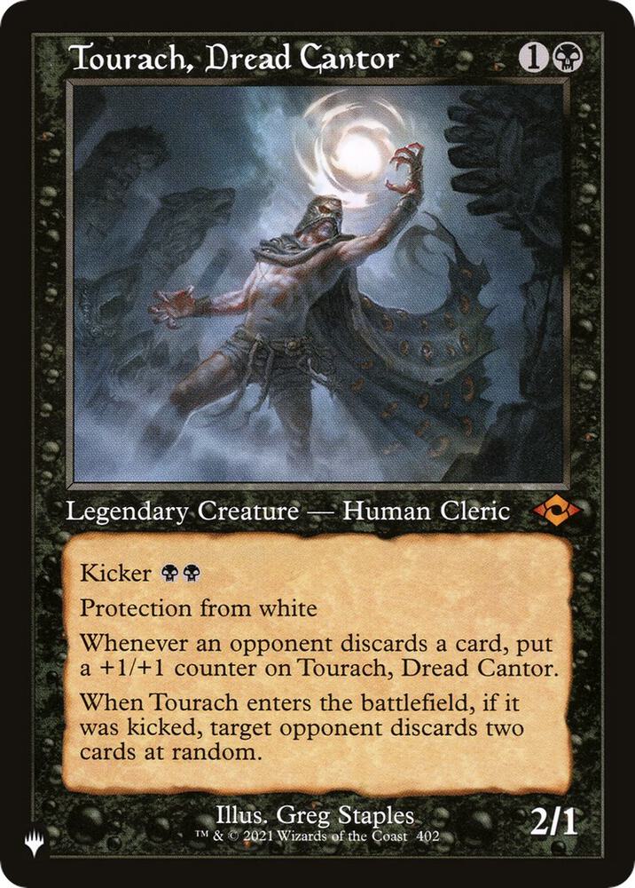 Tourach, Dread Cantor (Retro Frame) 402/303 card from The List Reprints
