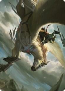 Cleaving Skyrider Art Card 5 card from Art Series: Dominaria United