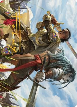 Join Forces Art Card (Gold-Stamped Signature) 9 card from Art Series: Dominaria United