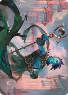 Haughty Djinn Art Card 15 card from Art Series: Dominaria United