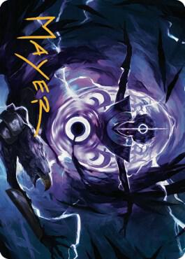 Rona's Vortex Art Card (Gold-Stamped Signature) 16 card from Art Series: Dominaria United