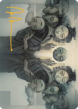Vesuvan Duplimancy Art Card (Gold-Stamped Signature) 19 card from Art Series: Dominaria United