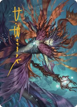 Vodalian Hexcatcher Art Card (Gold-Stamped Signature) 20 card from Art Series: Dominaria United
