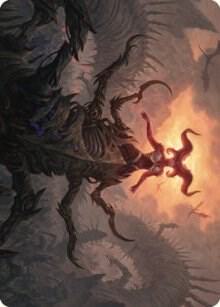 Sheoldred, the Apocalypse Art Card 26 card from Art Series: Dominaria United