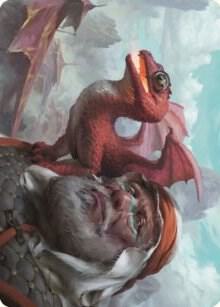 Dragon Whelp Art Card 29 card from Art Series: Dominaria United