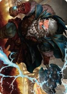 Electrostatic Infantry Art Card 30 card from Art Series: Dominaria United