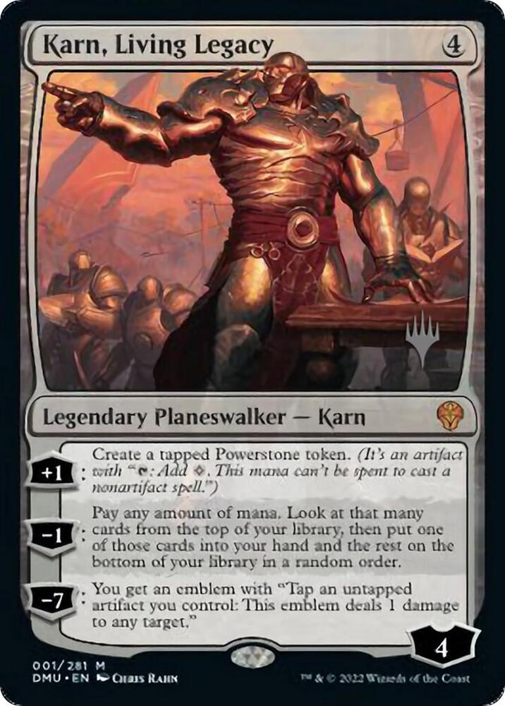 Karn, Living Legacy 1 card from Promo Pack: Dominaria United