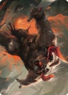 Furious Bellow Art Card 31 card from Art Series: Dominaria United