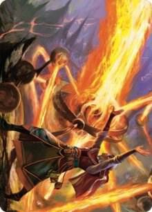 Ghitu Amplifier Art Card 32 card from Art Series: Dominaria United