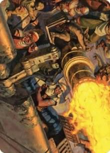 Mana Cannons Art Card 36 card from Art Series: Dominaria United