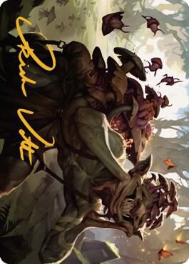Sprouting Goblin Art Card (Gold-Stamped Signature) 38 card from Art Series: Dominaria United