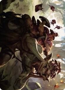 Sprouting Goblin Art Card 38 card from Art Series: Dominaria United
