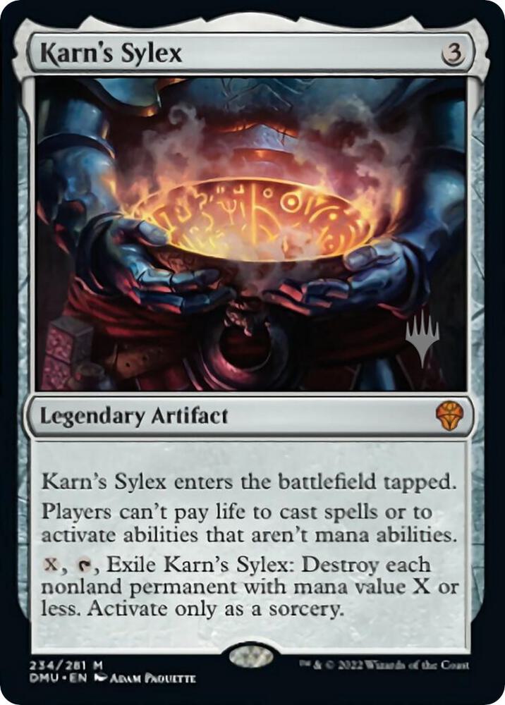 Karn's Sylex 234 card from Promo Pack: Dominaria United