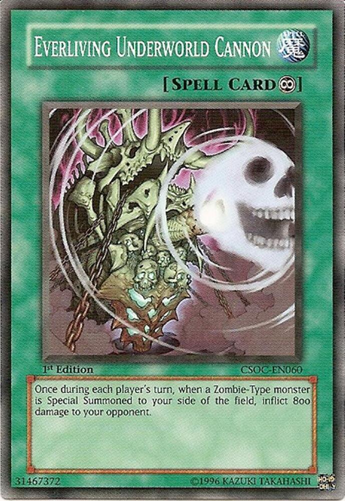 Everliving Underworld Cannon CSOC-EN060 card from Crossroads of Chaos