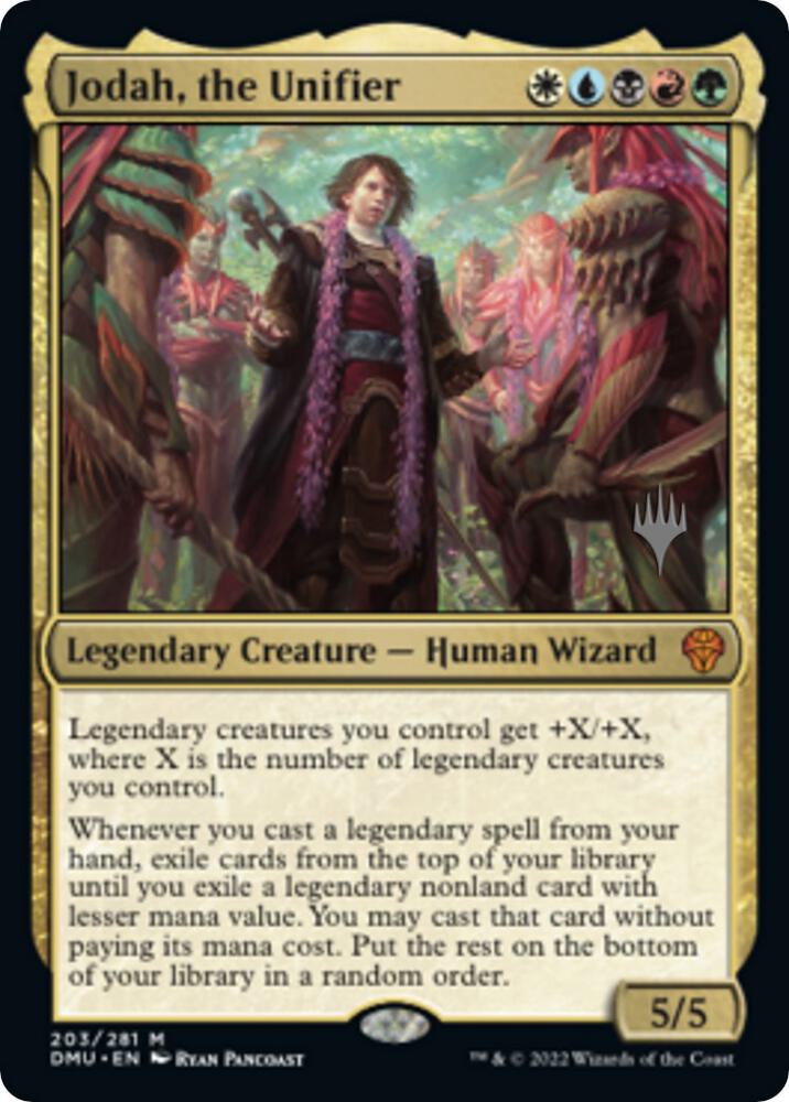 Jodah, the Unifier 203 card from Promo Pack: Dominaria United