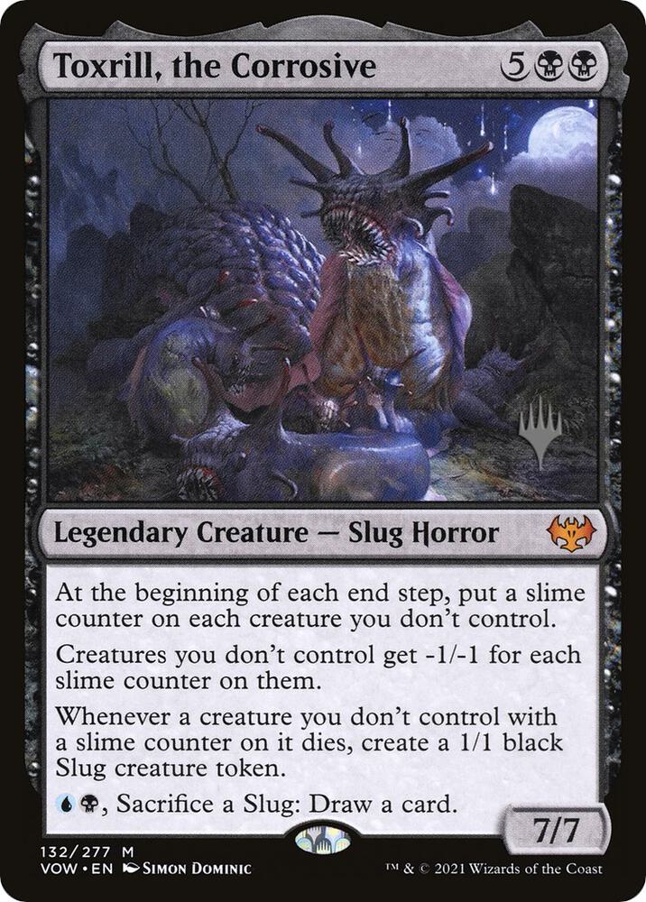 Toxrill, the Corrosive 132 card from Promo Pack: Dominaria United