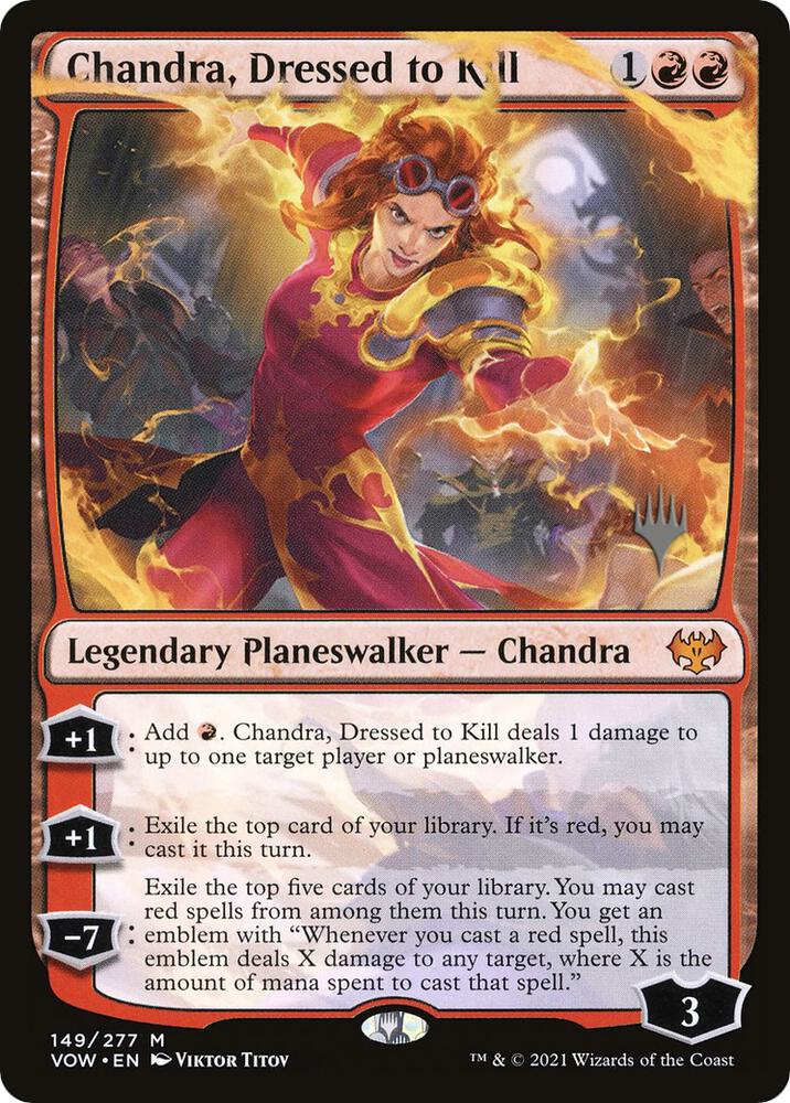 Chandra, Dressed to Kill 149 card from Promo Pack: Dominaria United