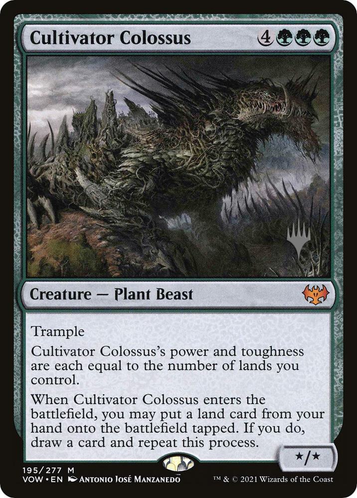 Cultivator Colossus 195 card from Promo Pack: Dominaria United