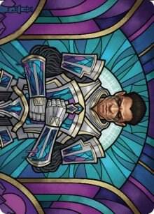 Aron, Benalia's Ruin Art Card 43 card from Art Series: Dominaria United