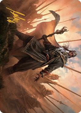 Hazezon, Shaper of Sand Art Card (Gold-Stamped Signature) 46 card from Art Series: Dominaria United