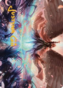 Iridian Maelstrom Art Card (Gold-Stamped Signature) 47 card from Art Series: Dominaria United