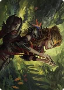 Meria, Scholar of Antiquity Art Card 50 card from Art Series: Dominaria United