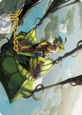 Nael, Avizoa Aeronaut Art Card (Gold-Stamped Signature) 51 card from Art Series: Dominaria United