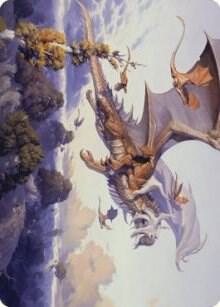 Rith, Liberated Primeval Art Card 52 card from Art Series: Dominaria United