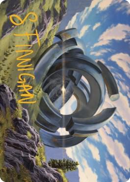 Thran Portal Art Card (Gold-Stamped Signature) 60 card from Art Series: Dominaria United