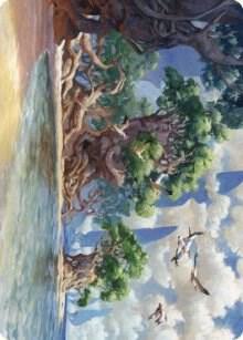 Yavimaya Coast Art Card 61 card from Art Series: Dominaria United