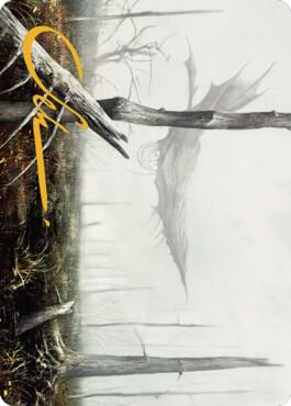 Swamp Art Card (Gold-Stamped Signature) 64 card from Art Series: Dominaria United